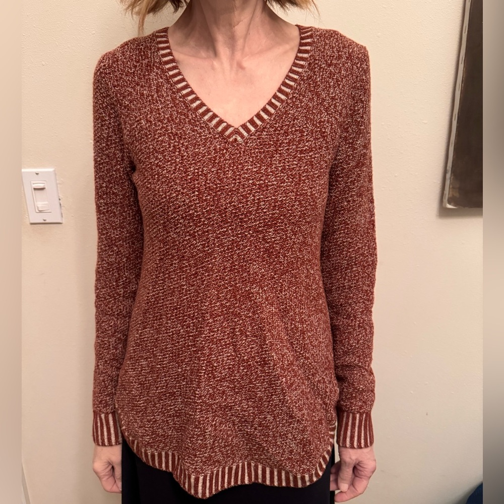 Toad & Co Women's Merino Wool Sweater Size Extra Small‎ V Neck Long Sleeve